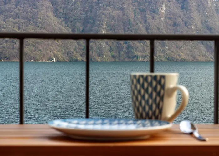 Esclusivo E Unico Balcone Sul Di Lugano, Gandria 公寓