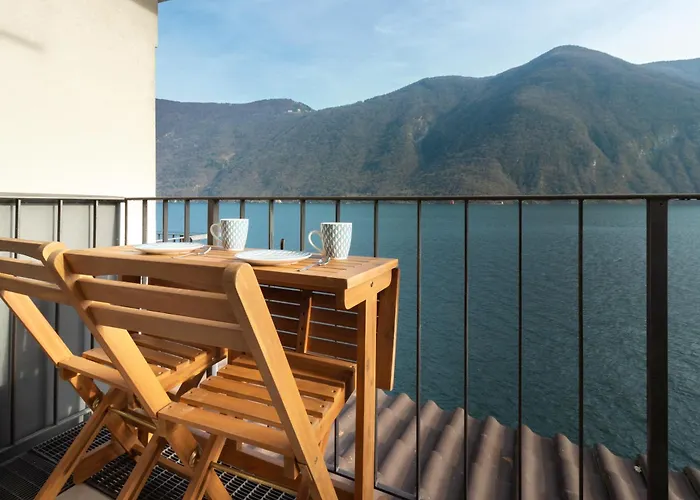 Esclusivo E Unico Balcone Sul Di Lugano, Gandria 盧加諾